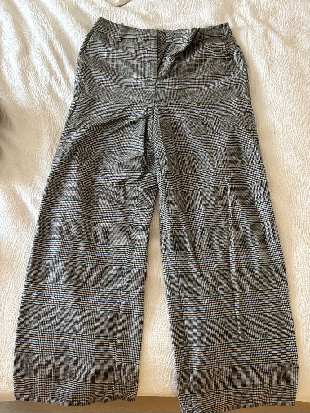 Boden Gray Glen Plaid Dress Pants